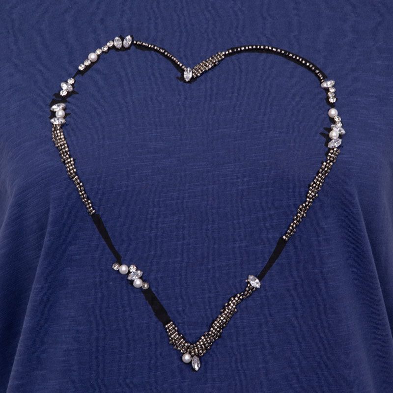 T-shirt tea denim blue js24-102-01 Femme JOSEPH 'IN