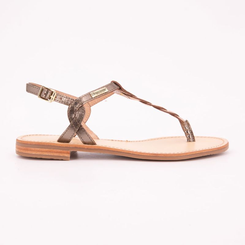 Sandale hamsong kaki-or c330062 t36/41 Femme LES TROPEZIENNES PAR M.BELARBI