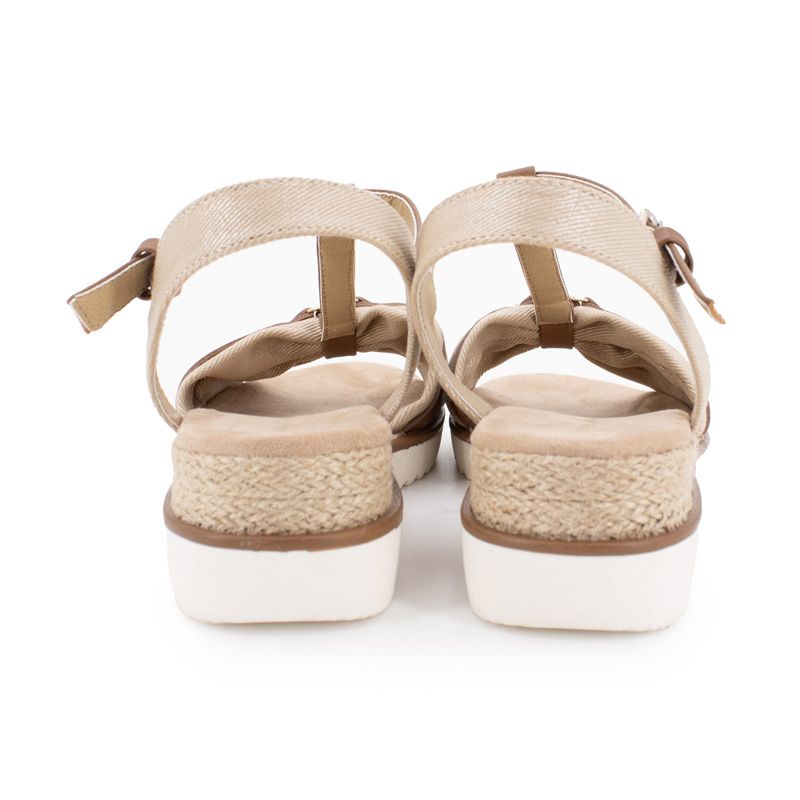 Sandales compensées avec corde semelle blanche Femme TOM TAILOR Sandales compensées avec corde semelle blanche Femme TOM TAILOR