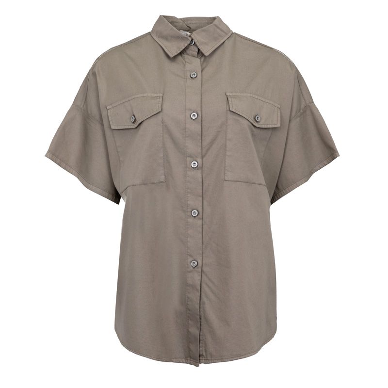 Chemise nuovo kaki 22 c0m8xz0n3n Femme PLEASE