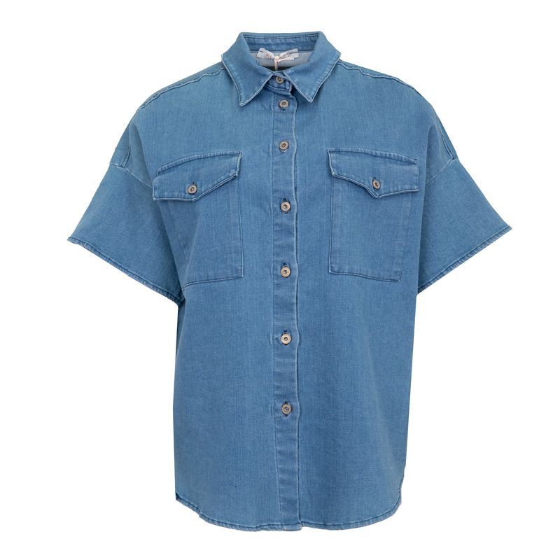 Chemise blue denim c0m8arhn9v Femme PLEASE