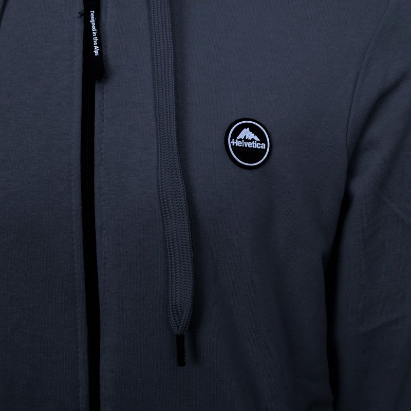 Sweat zip capuche 08gaia orange Homme HELVETICA