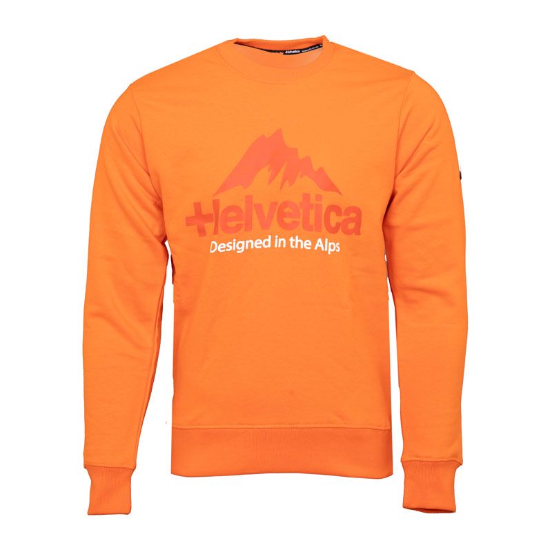 Sweatshirt col rond 06tarbes orange Homme HELVETICA