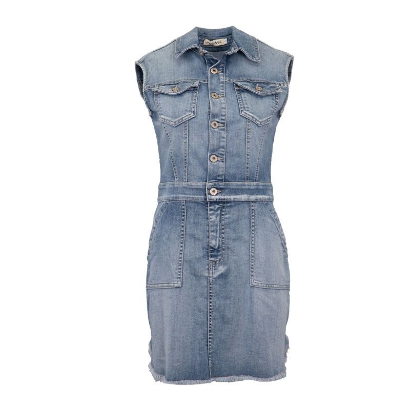Robe blue denim a0zkbq2w4a Femme PLEASE