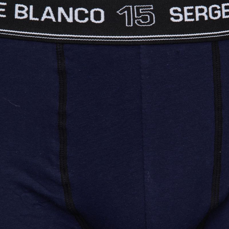 Boxer coton elasthane ser/1/bc/cla/ass5 Homme SERGE BLANCO