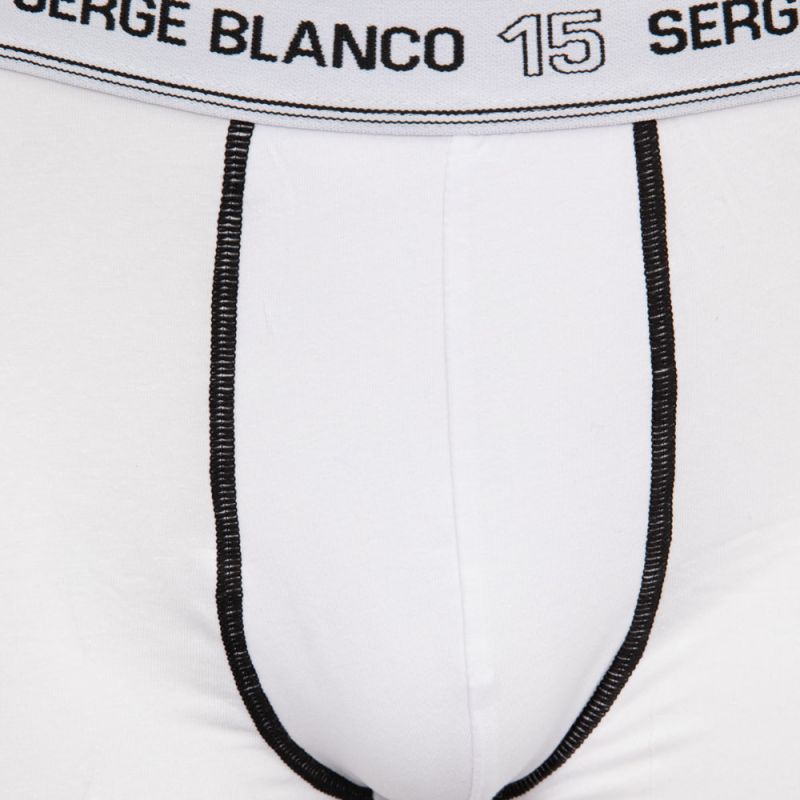 Boxer coton elasthane ser/1/bc/cla/ass5 Homme SERGE BLANCO