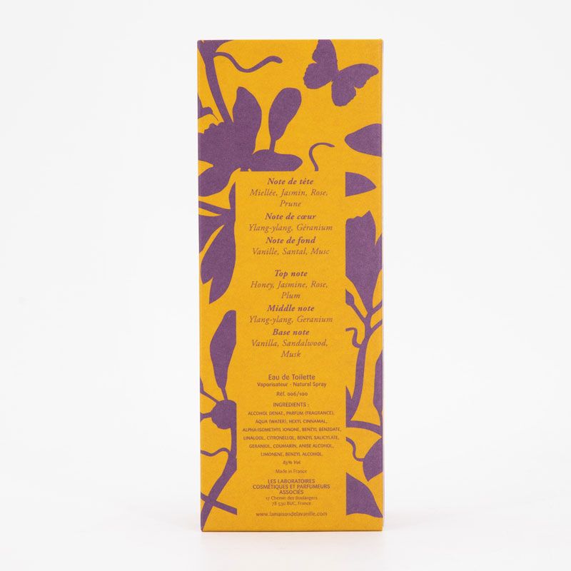 Vanille flamboyante de bourbon edt 100 ml 006/100 Femme LA MAISON DE LA VANILLE