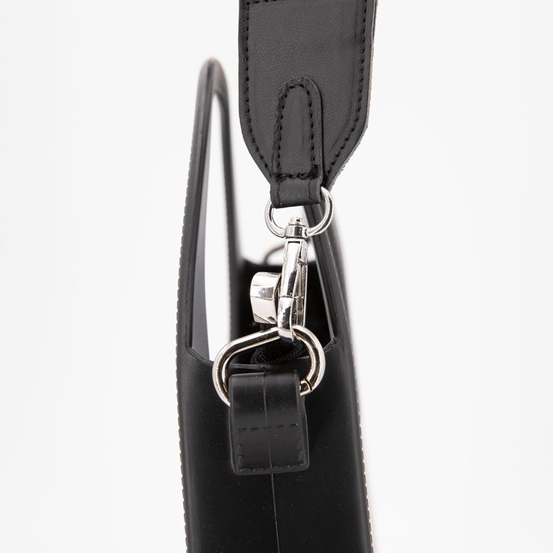 Mini Sac à Main Pour Femme Avec Bandoulière Amovible - 19x10x6 Cm - Couleurs Kaki, Noir, Bleu Marine - Détails En Cuir