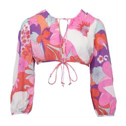 Crop top manches longues bahia1cbl Femme ANTIK BATIK