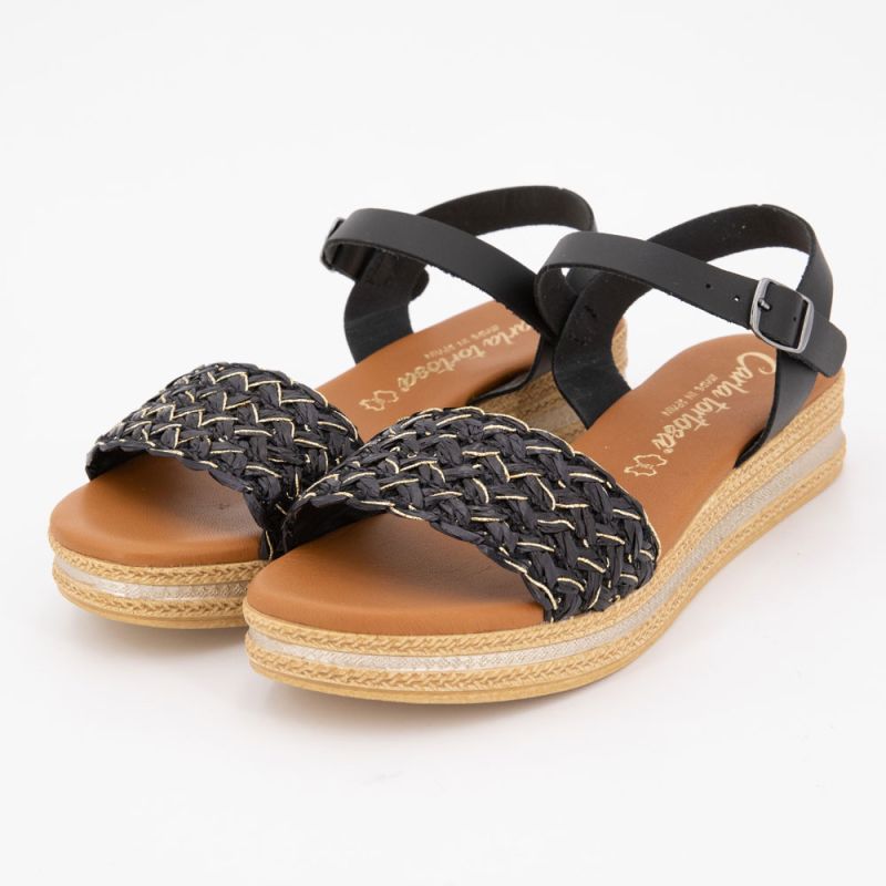 Sandales compensees negro 14386 t36/41 Femme CARLA TORTOSA