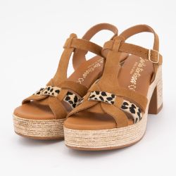 Sandales a talon  leo/muscade 32563 t36/41 Femme CARLA TORTOSA Sandales a talon  leo/muscade 32563 t36/41 Femme CARLA TORTOSA