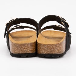 Mules double brides compensée en daim Femme I AM