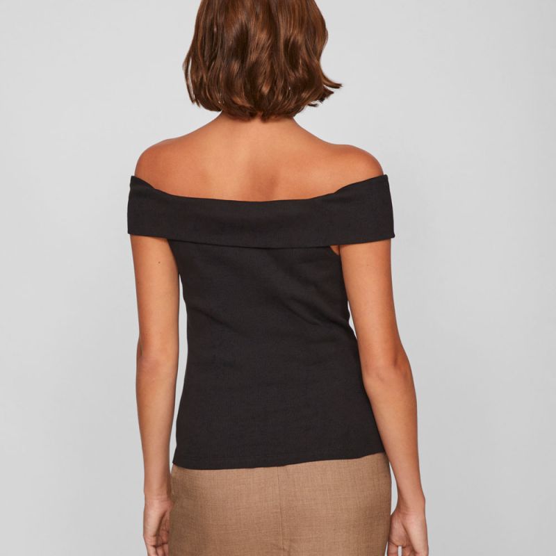 Tee shirt vikani black 14106301 4423 Femme VILA