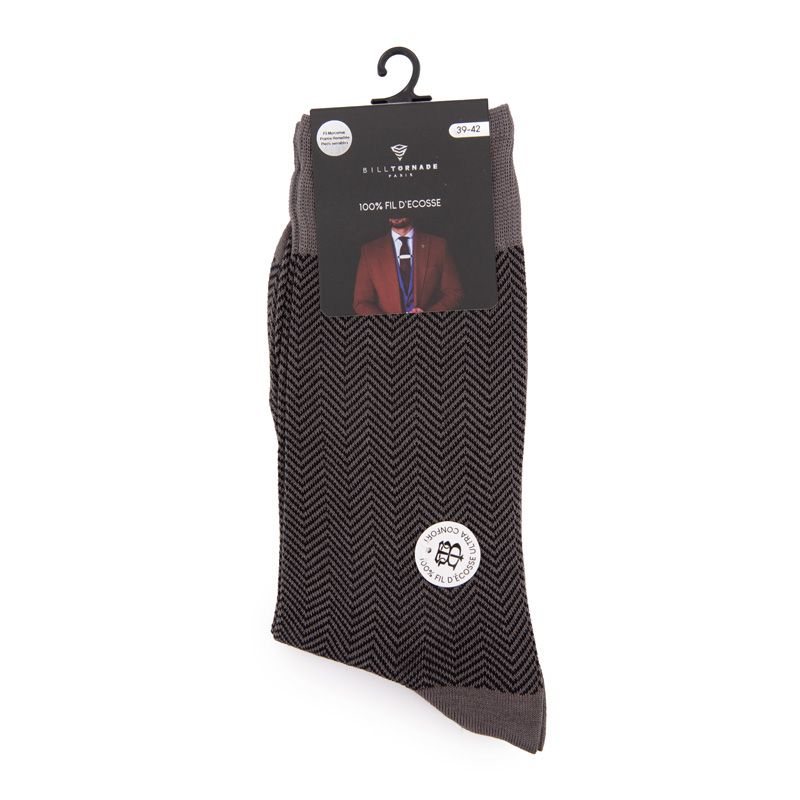 Chaussette fil d'ecosse fantaisie 20140 Homme BILL TORNADE