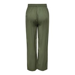 Pantalon palazzo avec ceinture noir Femme ONLY