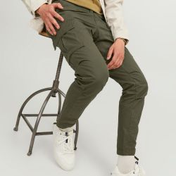 Pantalon jwhace olive night 12243917 4285 Homme JACK & JONES Pantalon jwhace olive night 12243917 4285 Homme JACK & JONES
