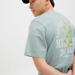 Tee shirt gray mist jwhmykonos12276717 4285 Homme JACK & JONES Tee shirt gray mist jwhmykonos12276717 4285 Homme JACK & JONES