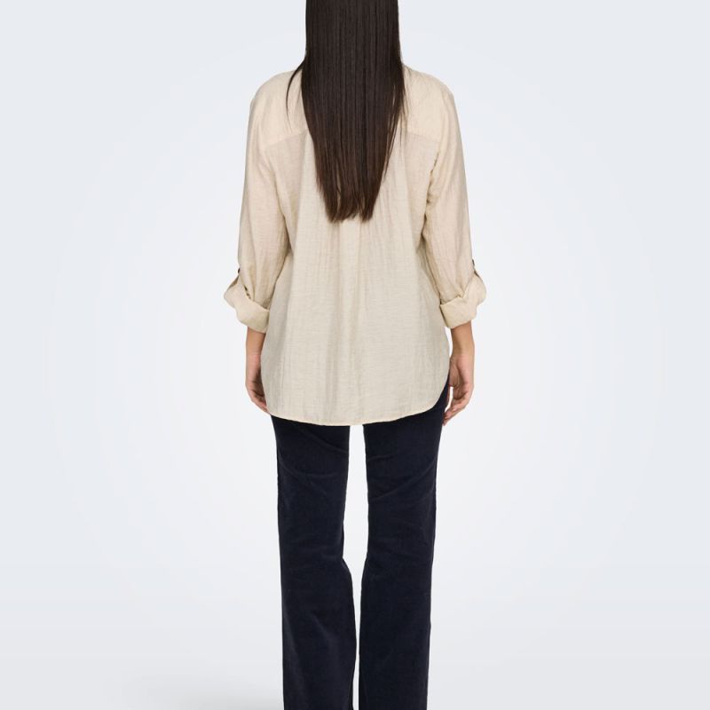 CHEMISE MC CLOUD DANCER JDYLAUREL 3/4 LINEN 15347163