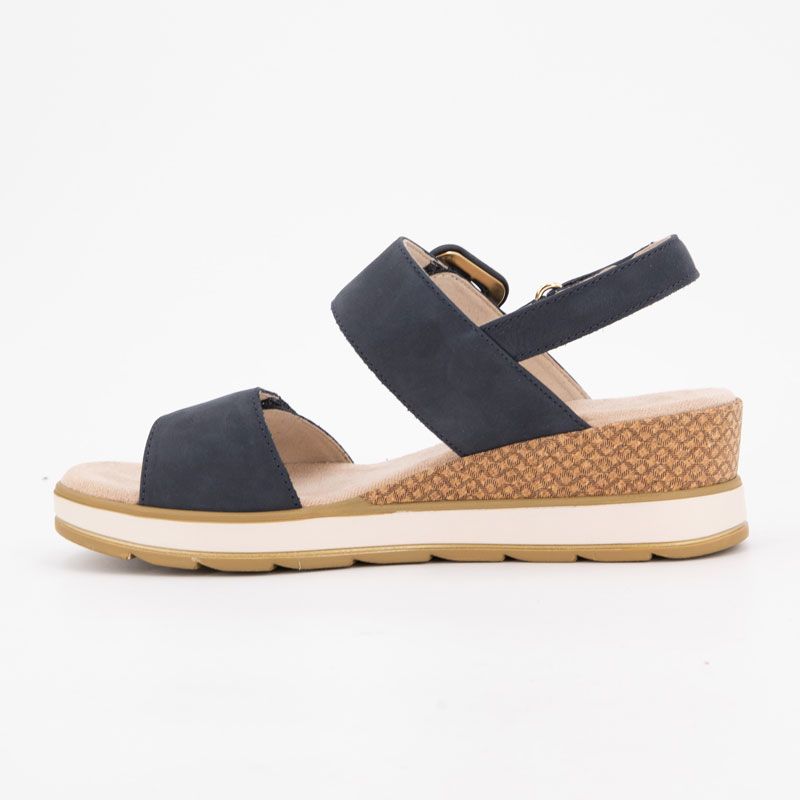 SANDALE COMPENSEE NUBUCK OLIVE 92875342 36/41