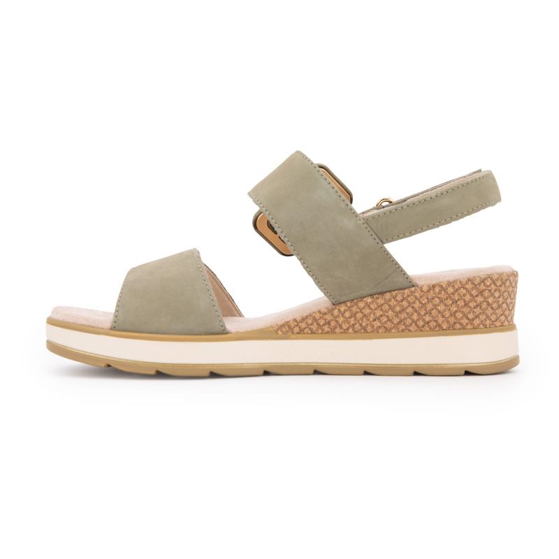 Sandale compensee nubuck olive 92875342 36/41 Femme CAPRICE