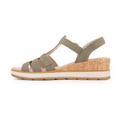 Sandales olive nubuc 92870944 36-41 Femme CAPRICE