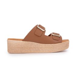 MULES COMPENSEE GRABADO CUERO 5373 T36/41