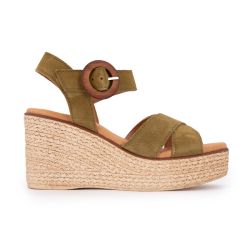 SANDALES COMPENSEE SERRAJE MILITARY 5816 T36/41