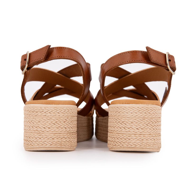 SANDALES COMPENSEE CUERO FUJI 5334 T36/41