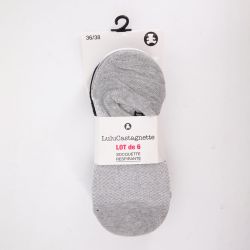 Lot de 6 paire de socquettes respirantes nadine Femme LULU CASTAGNETTE Lot de 6 paire de socquettes respirantes nadine Femme LULU CASTAGNETTE