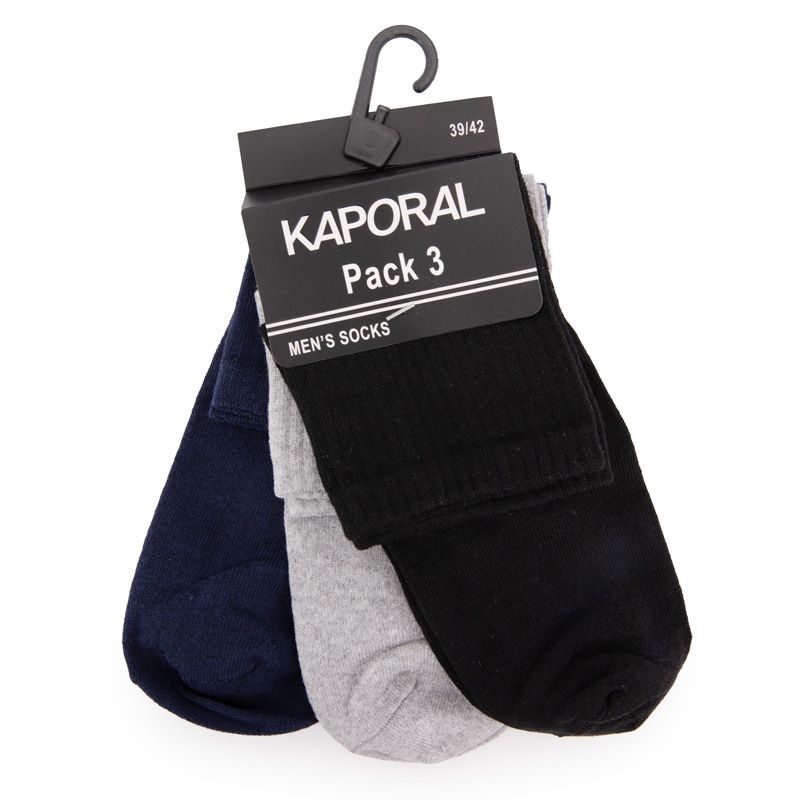 Pack de 3 chaussettes mamdy 4204 Homme KAPORAL