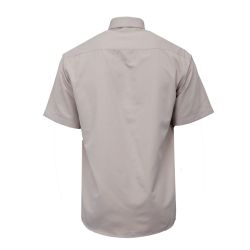 Chemise unie mc regular noire bill302 Homme BILL TORNADE