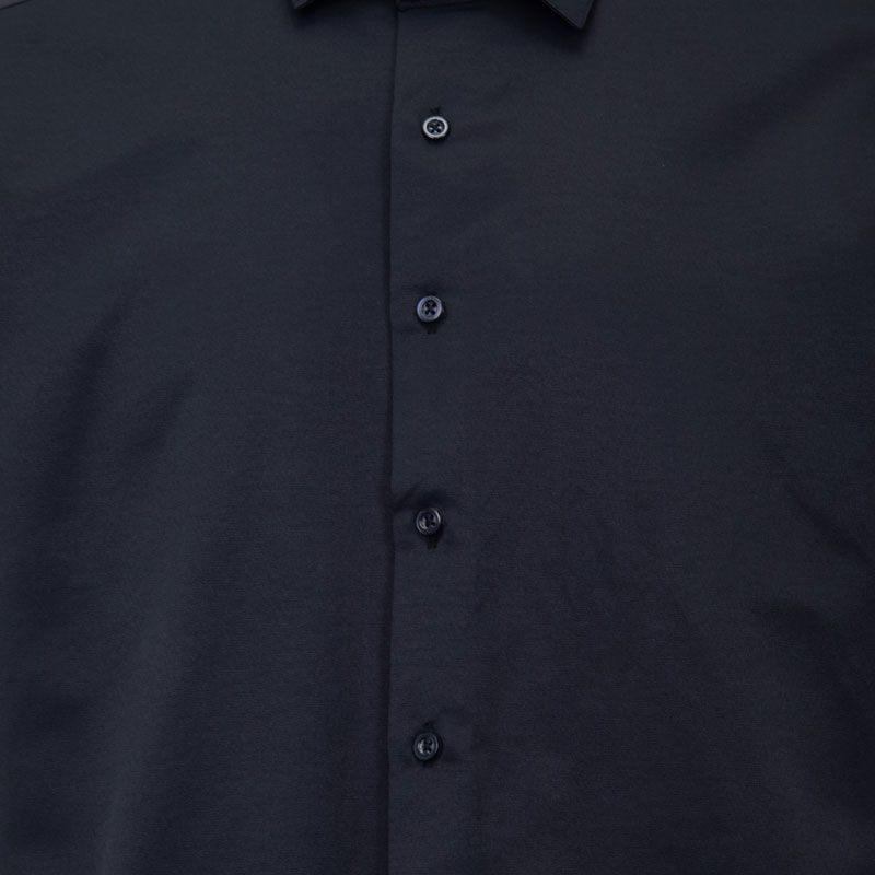 Chemise unie mc regular noire bill302 Homme BILL TORNADE