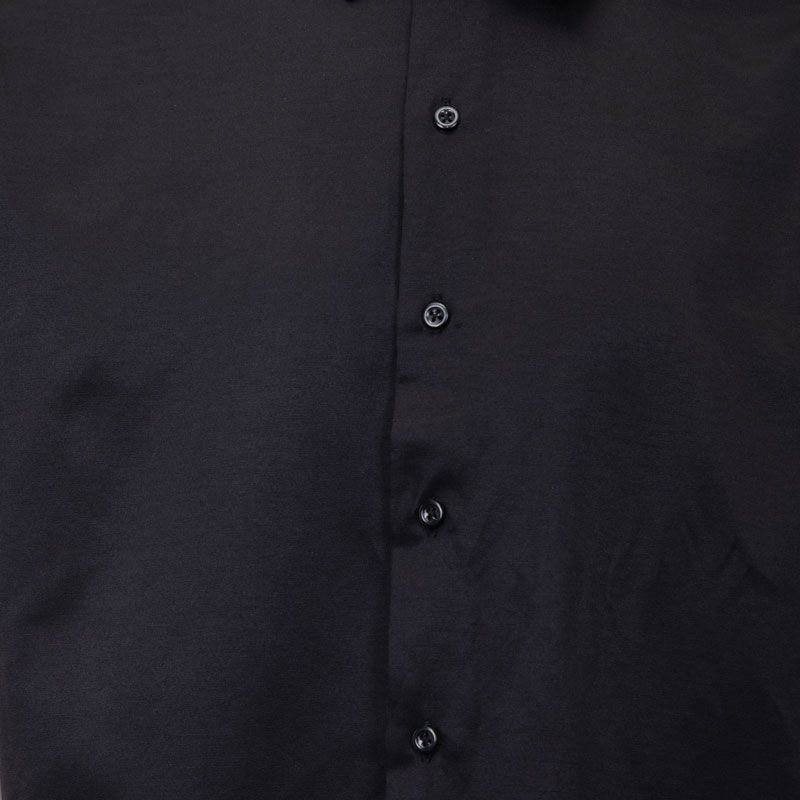 Chemise unie mc regular noire bill302 Homme BILL TORNADE