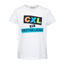 Tee shirt bleu logo poitrine Enfant CXL BY CHRISTIAN LACROIX
