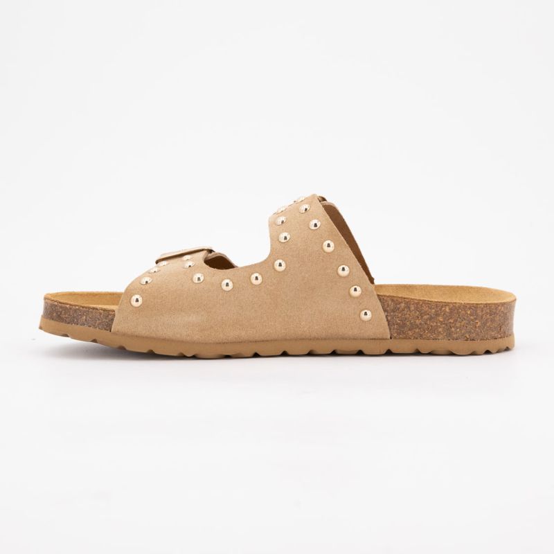 Mules suede boucle effet clou Femme I AM Mules suede boucle effet clou Femme I AM