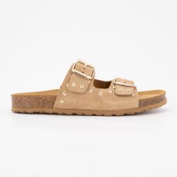 Mules suede boucle effet clou Femme I AM Mules suede boucle effet clou Femme I AM