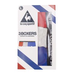 Lot de 3 boxers rouge/gris chine/bleu coqsportif/x Homme LE COQ SPORTIF Lot de 3 boxers rouge/gris chine/bleu coqsportif/x Homme LE COQ SPORTIF