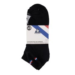Chaussettes de running lot de 3 paires noires coqsportif/x3 Homme LE COQ SPORTIF