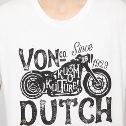 Tee shirt blanc vd/1/tr/log3/w Homme VON DUTCH Tee shirt blanc vd/1/tr/log3/w Homme VON DUTCH
