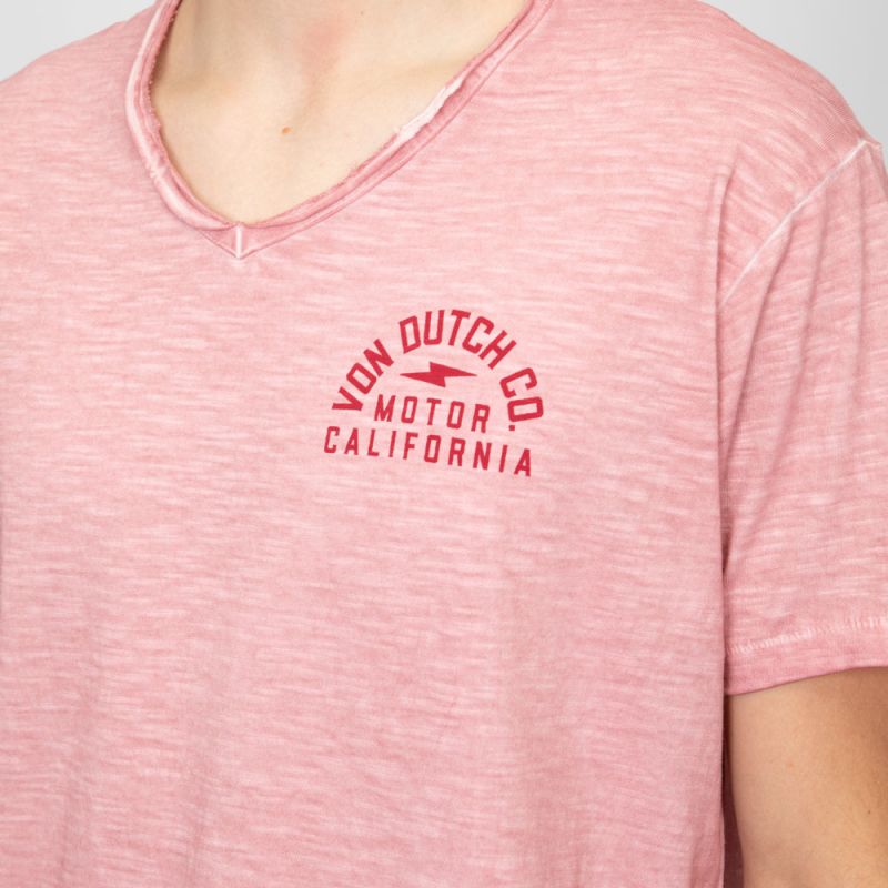 Tee shirt rose vd/1/tv/class/op Homme VON DUTCH