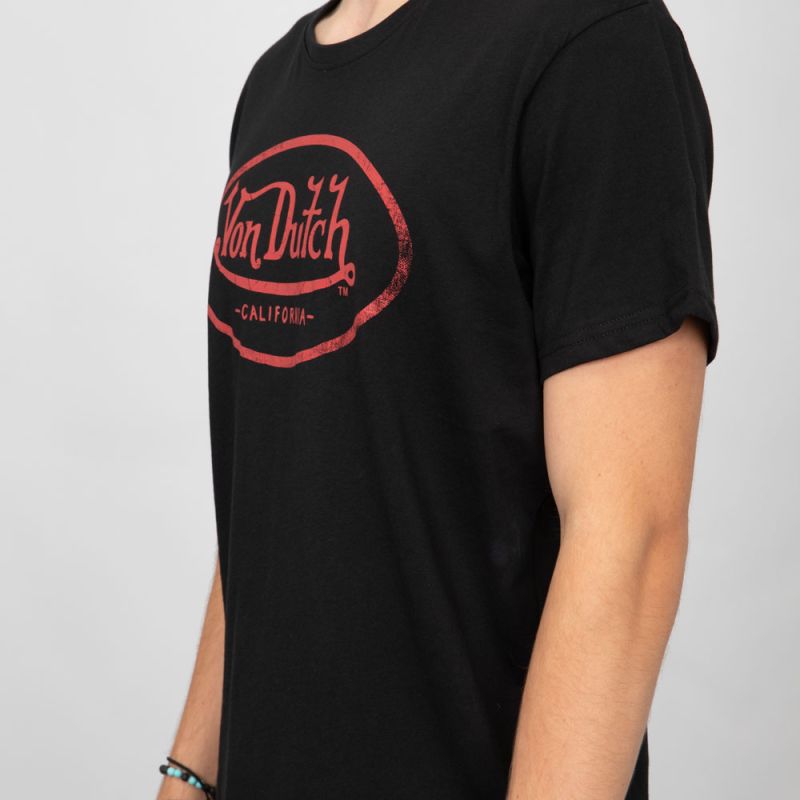 Tee shirt noir vd/1/tr/log2/nr Homme VON DUTCH