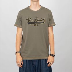 Tee shirt kaki vd/1/tr/colleg/k Homme VON DUTCH