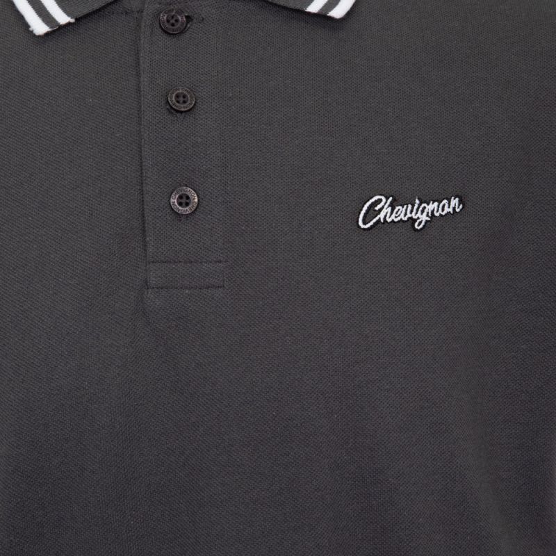 Polo broder 44496 albus Homme CHEVIGNON