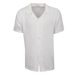 Chemise mc en lin lt kaki leon Homme PANAME BROTHERS