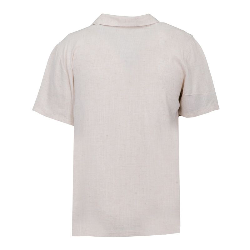 Chemise mc en lin lt kaki leon Homme PANAME BROTHERS Chemise mc en lin lt kaki leon Homme PANAME BROTHERS