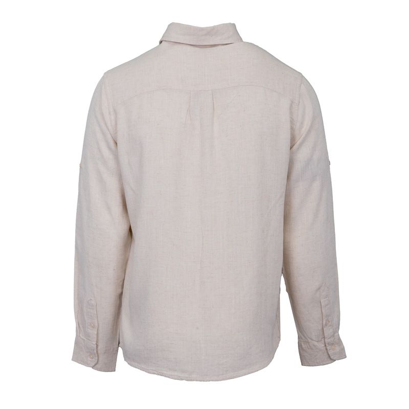 Chemise ml en lin lt kaki lino Homme PANAME BROTHERS