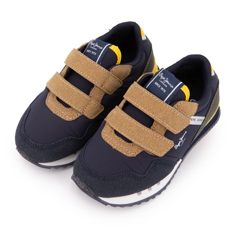 Basket london class bk 595navy pbs40007 t24/31 Enfant PEPE JEANS