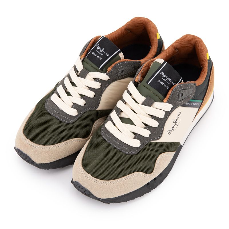 Basket london park b 860dark stone beige pbs40006 t33/39 Enfant PEPE JEANS