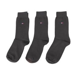 Chaussettes coton lot de 3 avec logo Homme TOMMY HILFIGER