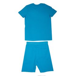 Ensemble tee shirt/short bleu om Homme OM